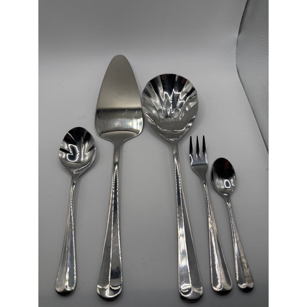 Retroneu Bradford 18/8 Stainless Steel Flatware Serving Set Korea 5 Pieces
